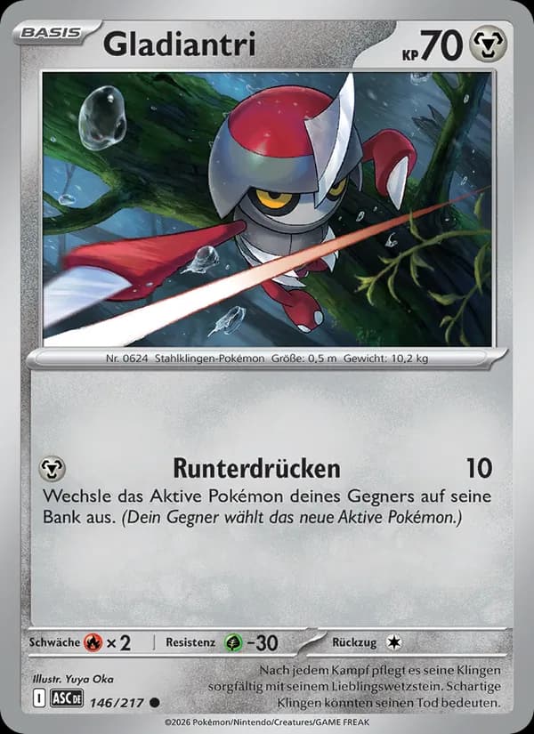 Gladiantri card in German