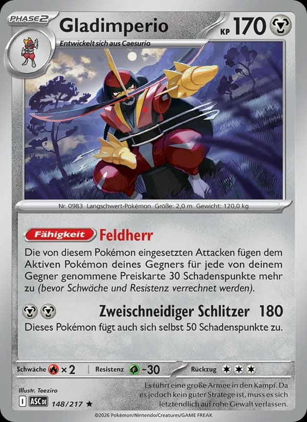 Gladimperio card in German