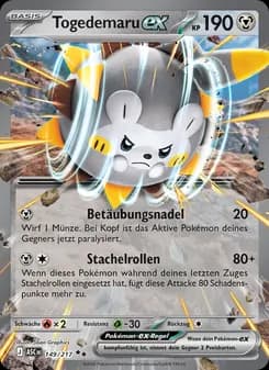 Togedemaru-ex card in German