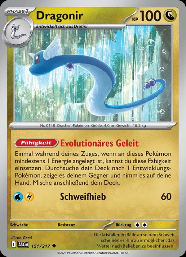 Dragonir card in German