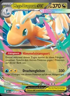 Mega-Dragoran-ex card in German