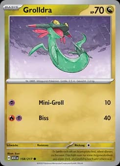 Grolldra card in German