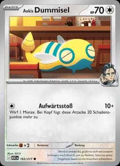 Aokis Dummisel card in German