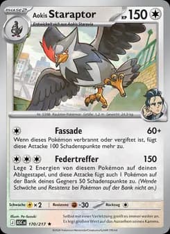 Aokis Staraptor card in German