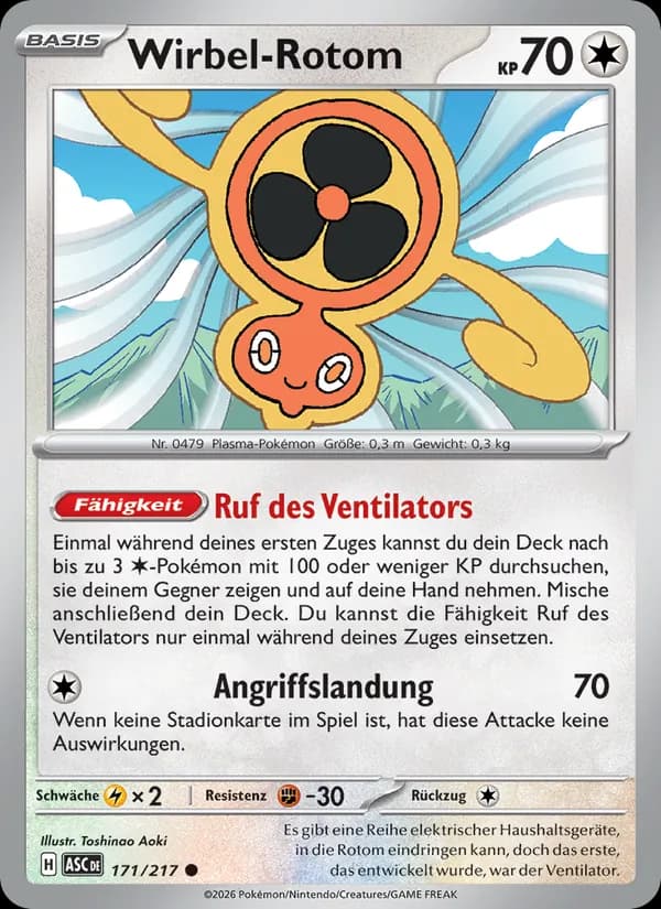 Wirbel-Rotom card in German