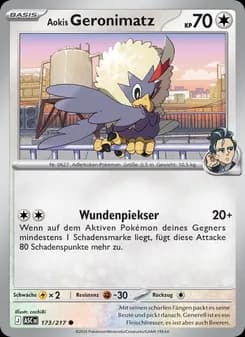 Aokis Geronimatz card in German