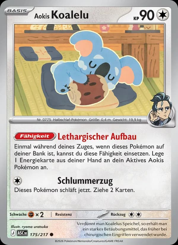 Aokis Koalelu card in German