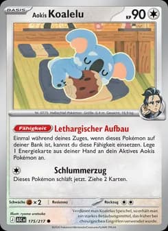 Aokis Koalelu card in German