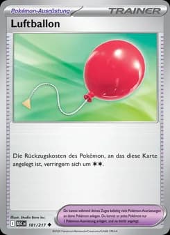 Luftballon card in German