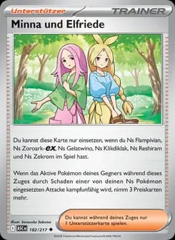 Minna und Elfriede card in German