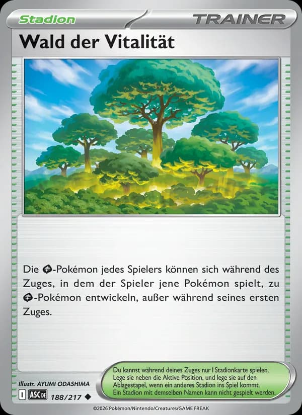 Wald der Vitalität card in German