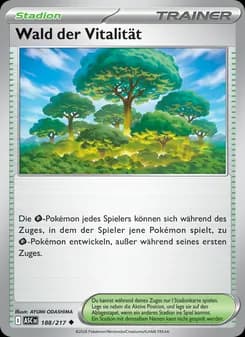 Wald der Vitalität card in German