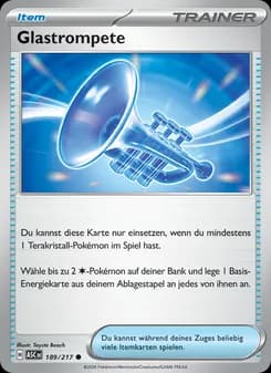 Glastrompete card in German