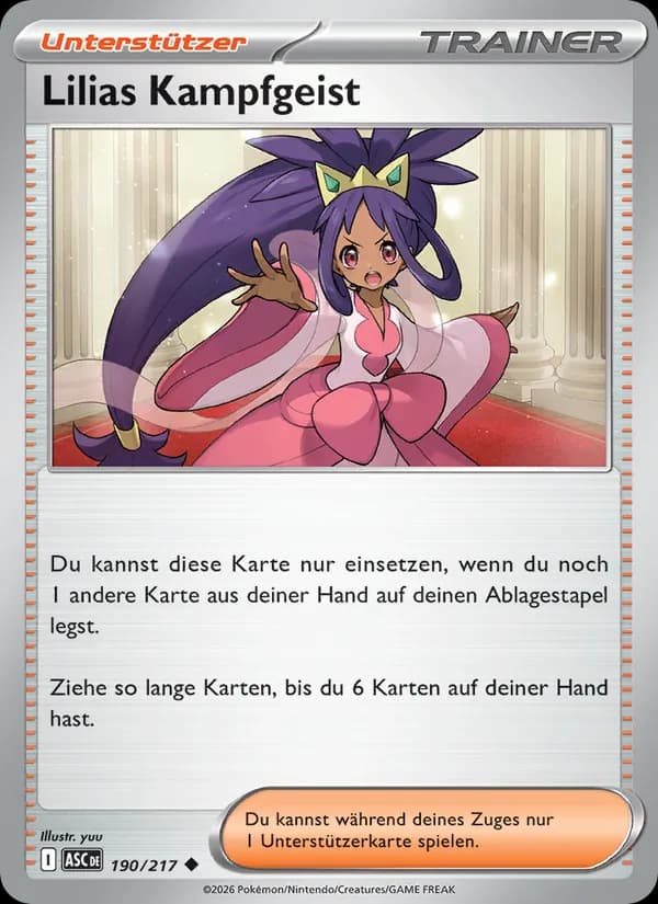 Lilias Kampfgeist card in German