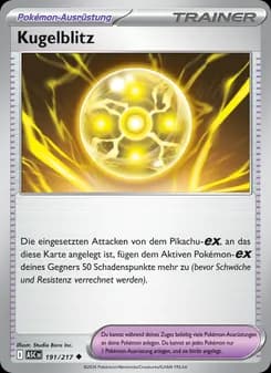Kugelblitz card in German
