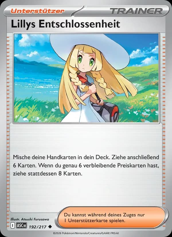 Lillys Entschlossenheit card in German