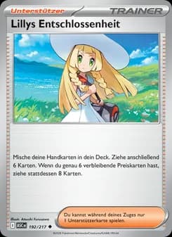 Lillys Entschlossenheit card in German