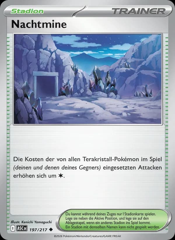 Nachtmine card in German