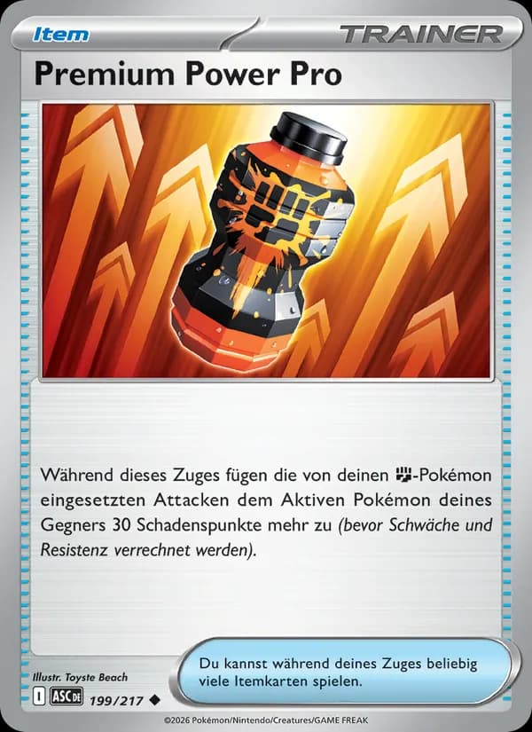 Premium Power Pro card in German