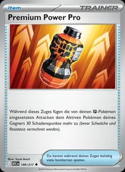 Premium Power Pro card in German