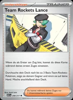 Team Rockets Lance card in German