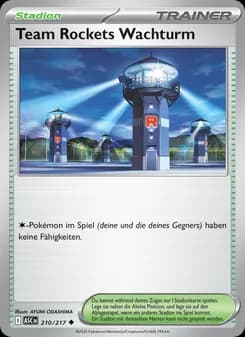 Team Rockets Wachturm card in German