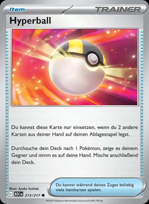Hyperball card in German