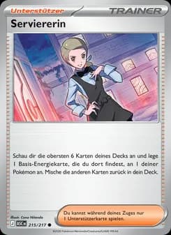 Serviererin card in German