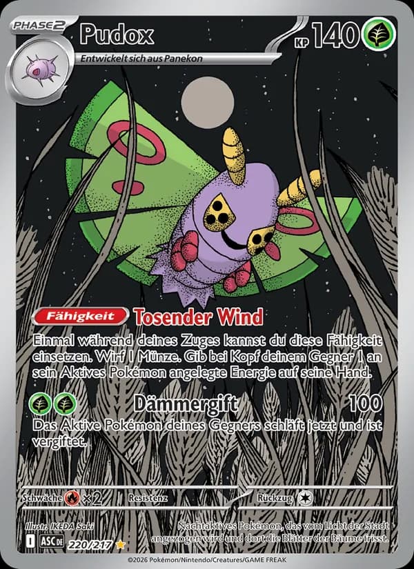 Pudox card in German