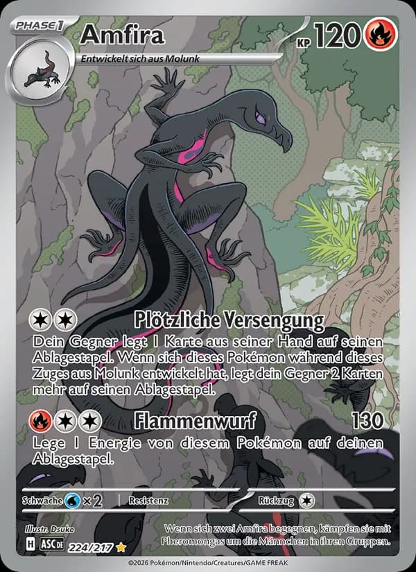 Amfira card in German