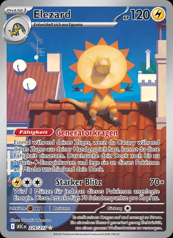 Elezard card in German