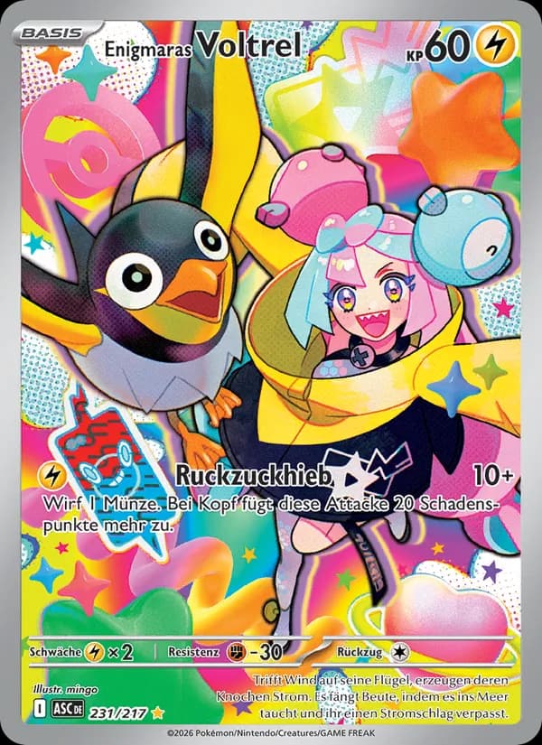 Enigmaras Voltrel card in German
