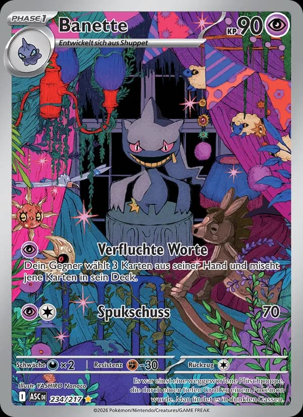 Banette card in German