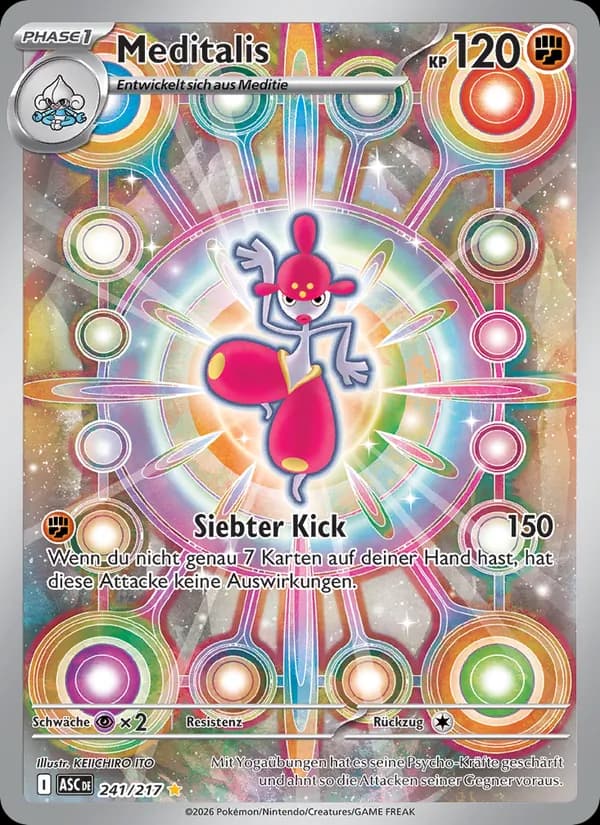 Meditalis card in German