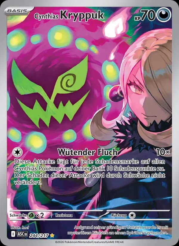 Cynthias Kryppuk card in German