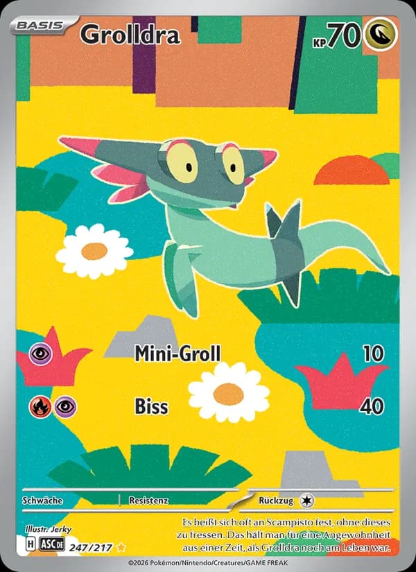Grolldra card in German