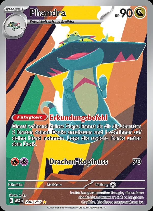 Phandra card in German