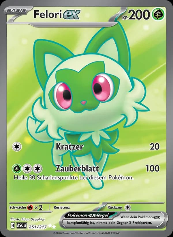 Felori-ex card in German