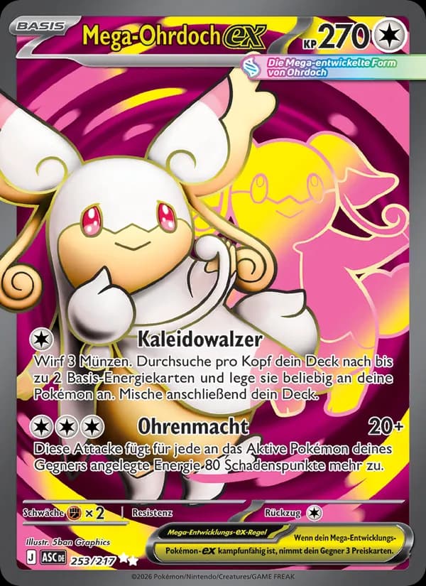 Mega-Ohrdoch-ex card in German