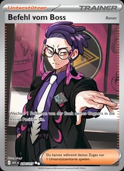 Befehl vom Boss card in German