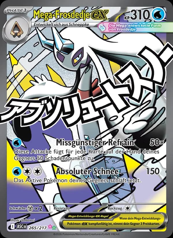 Mega-Frosdedje-ex card in German