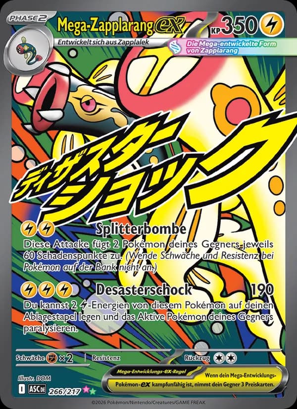 Mega-Zapplarang-ex card in German