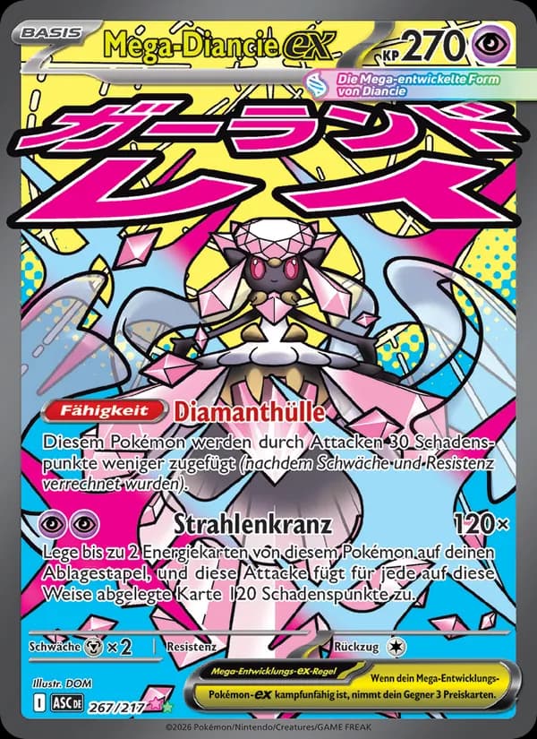 Mega-Diancie-ex card in German