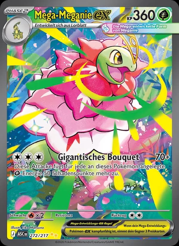 Mega-Meganie-ex card in German
