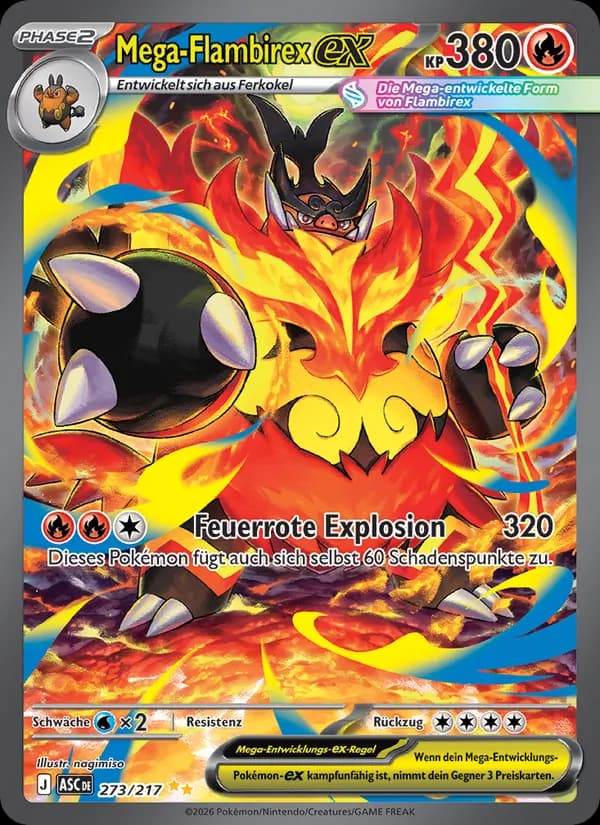 Mega-Flambirex-ex card in German