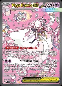 Mega-Diancie-ex card in German