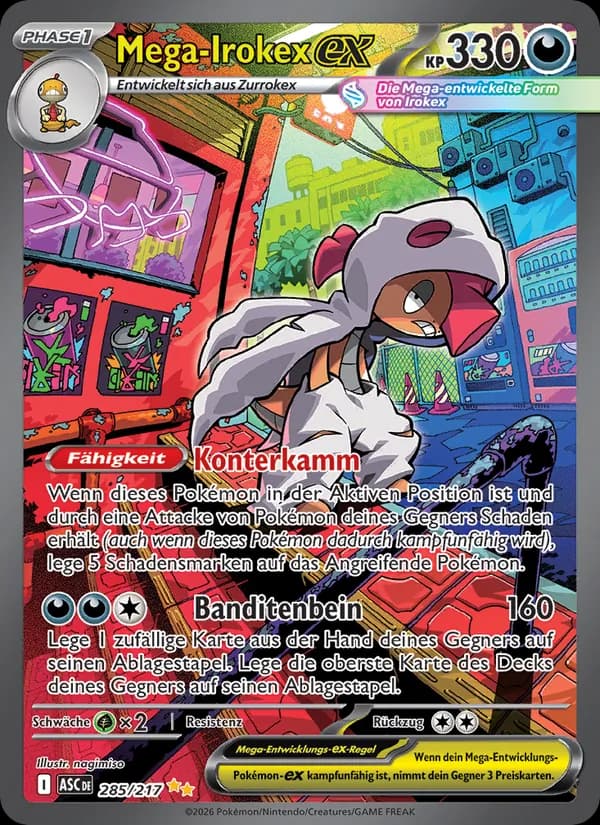 Mega-Irokex-ex card in German
