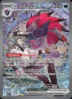 Ns Zoroark-ex card in German