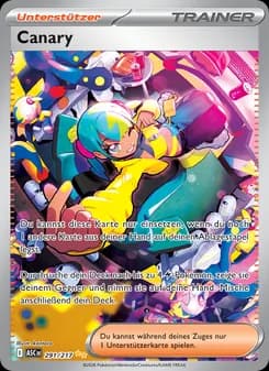 Canary card in German