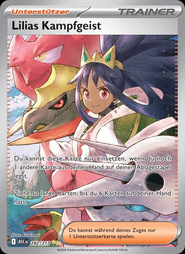 Lilias Kampfgeist card in German